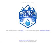 Tablet Screenshot of mountainclearwater.com